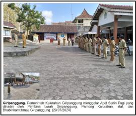 Pemerintah Kalurahan Giripanggung Selenggarakan Apel Senin Pagi